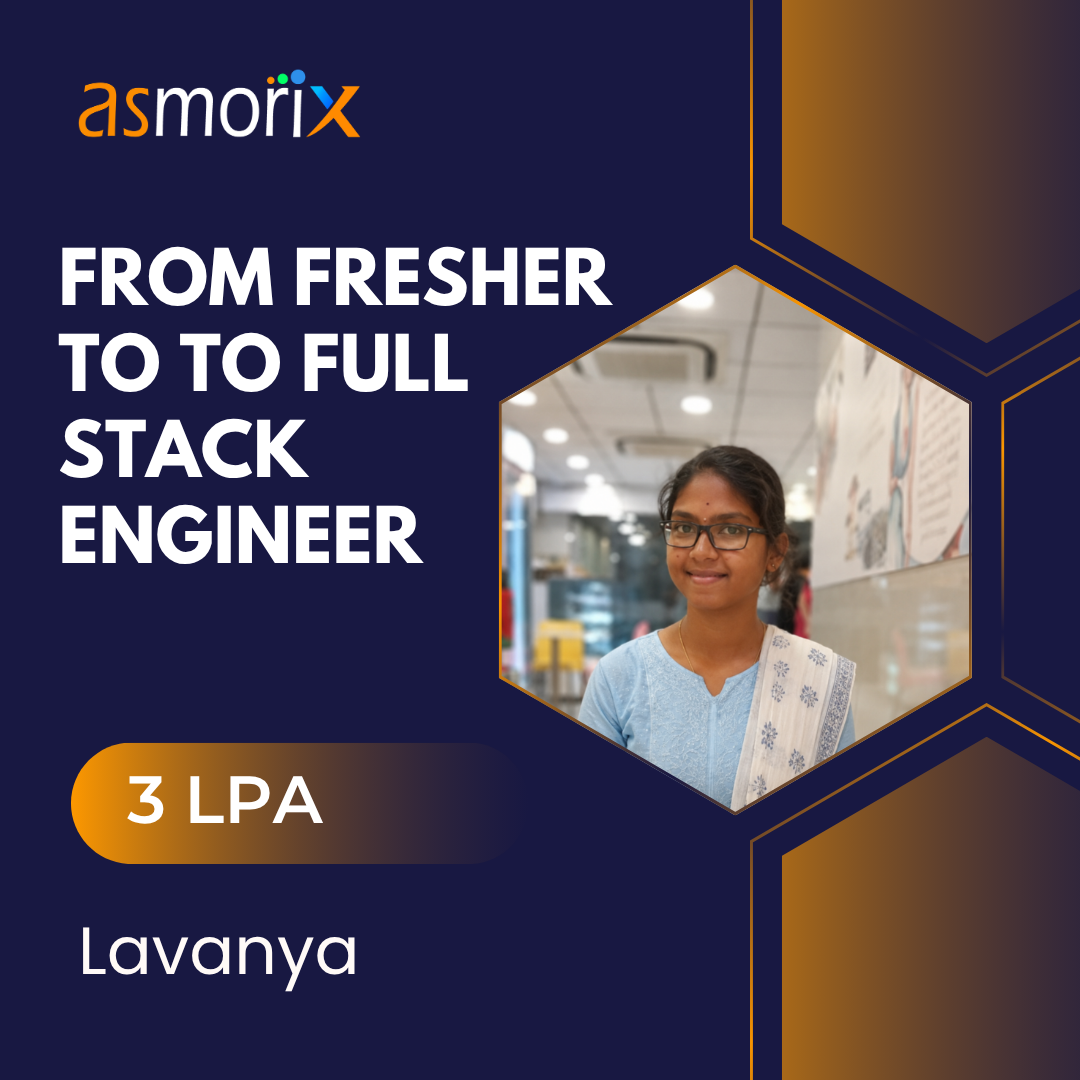 Lavanya fresher placed as Full Stack Engineer at 3 LPA