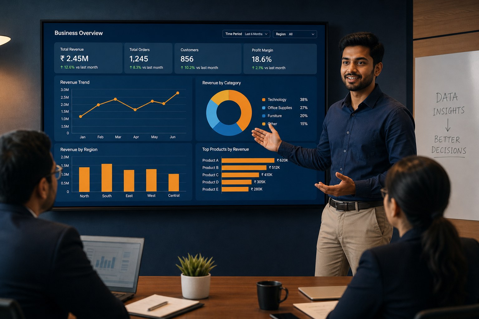 Power BI dashboard interview presentation for fresher data analyst