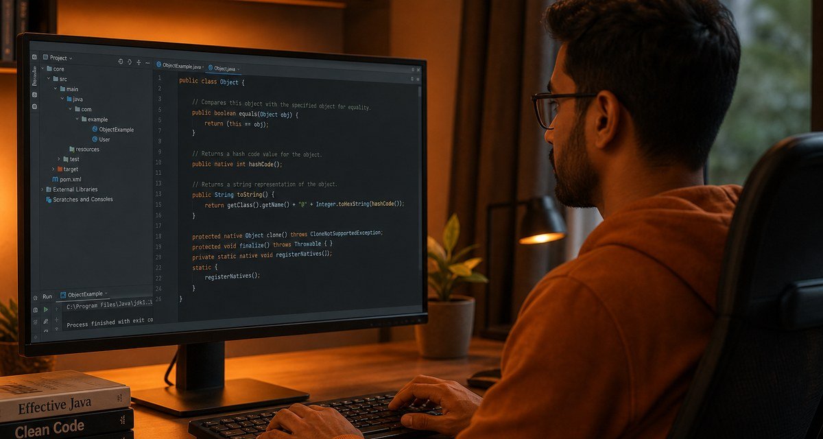 Java Object class methods equals hashCode toString Spring Boot guide